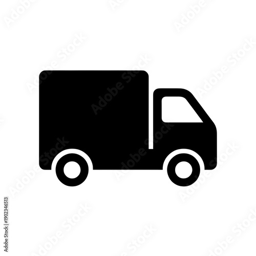 Delivery Truck Icon Vector Graphic For App Interface Design
