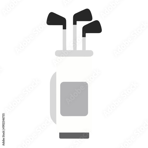 Golf Clubs In Bag Icon Vector Graphic For App Interface