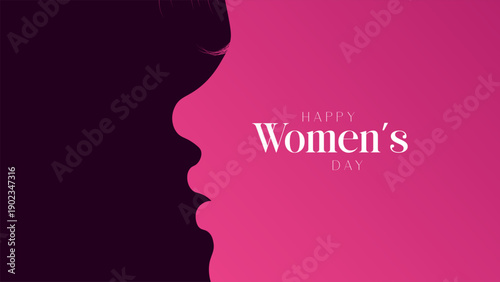 Happy womens day background design. Women's Day banner design vector. March 8 international women's day. Happy International Women's Day Flat Design. 