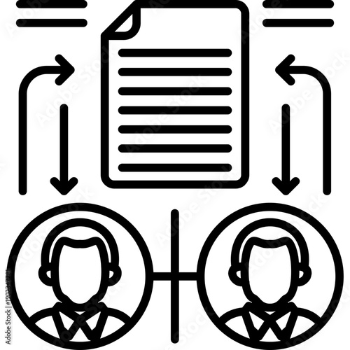 File Sharing Icon Vector Element