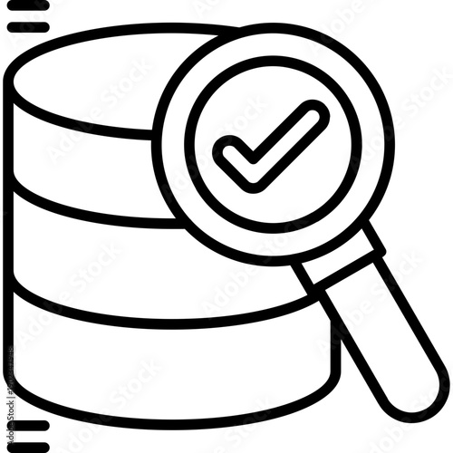 Data Veracity Icon Vector Element