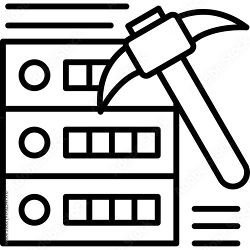 Data Mining Icon Vector Element