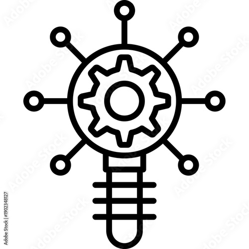 Network Analysis Icon Vector Element