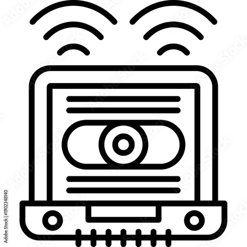 Sensor Data Icon Vector Element