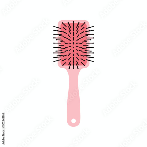 Pink Detangling Hair Brush for Beauty Care