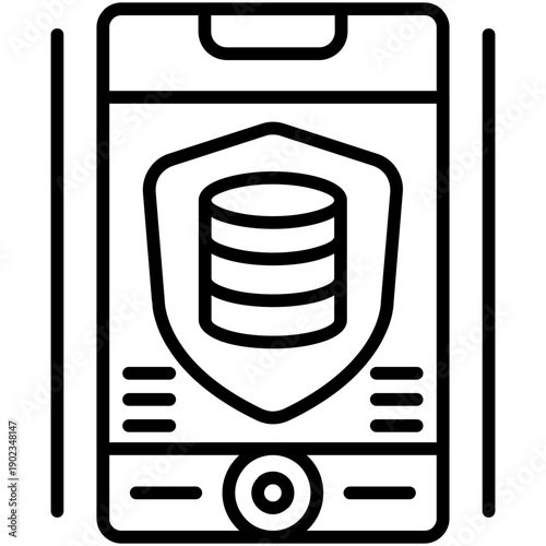 Data Privacy Icon Vector Element