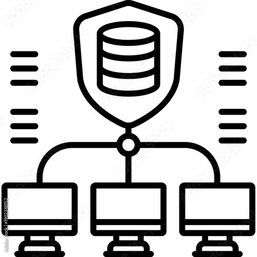 Data Security Icon Vector Element