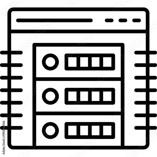 Metadata Icon Vector Element