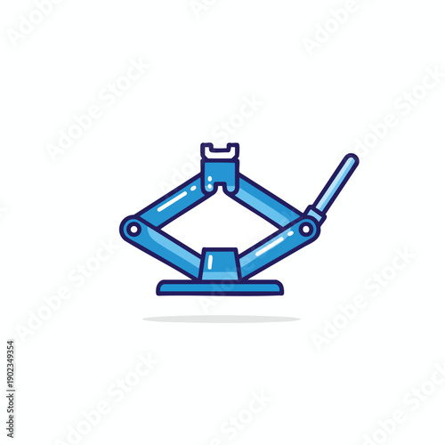 Stylized Mechanical Clamp Illustration