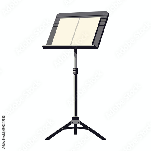 Adjustable Music Stand with Blank Sheet