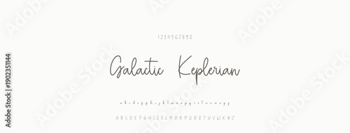 Signature Font Uppercase Lowercase And Number. Script Font Calligraphy Logotype elegant Font Type Font lettering handwritten. vector illustration