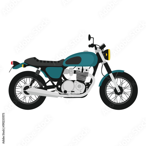 Vintage Motorcycle Illustration