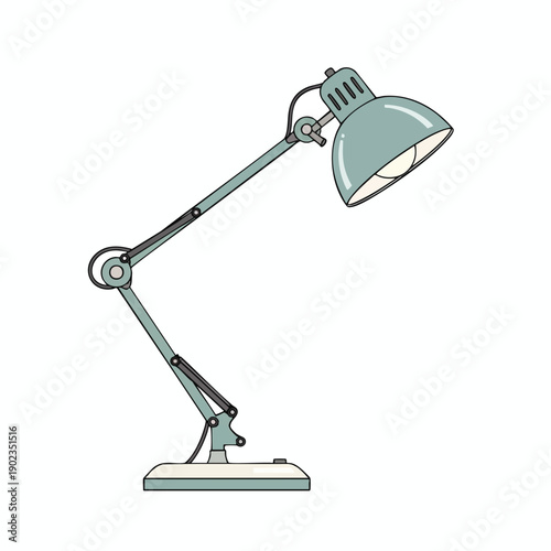 Adjustable Desk Lamp Illustration