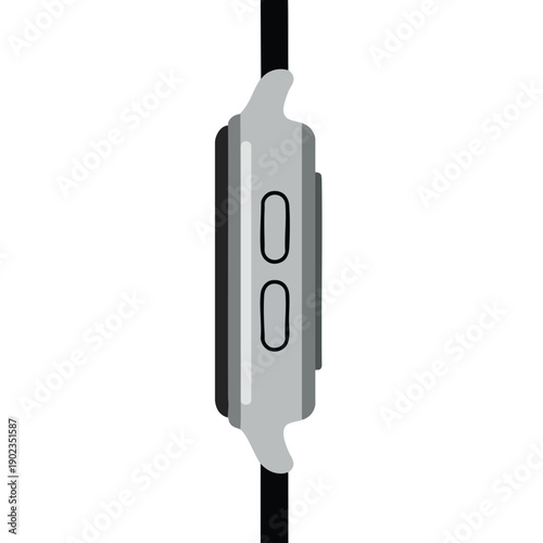 Gray Fitness Tracker on Black Strap