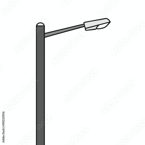 Simple Street Lamp Illustration