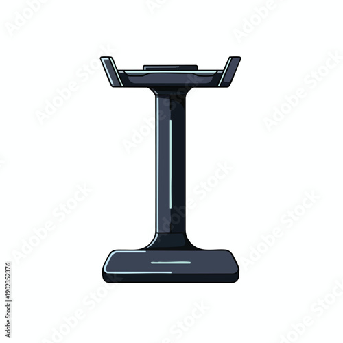 Modern Digital Scale on Transparent Background