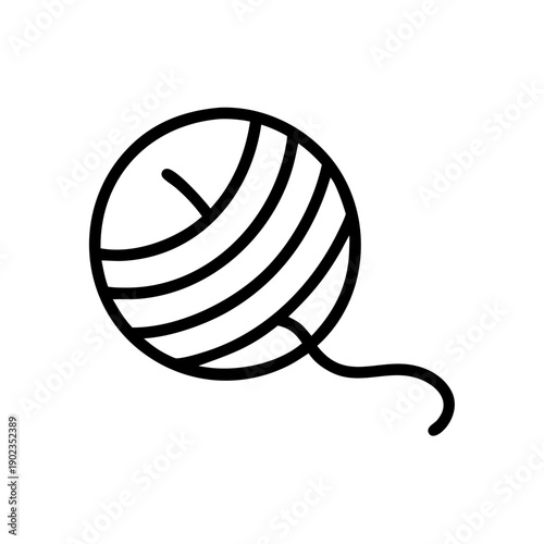 Knitting Icon Yarn Ball