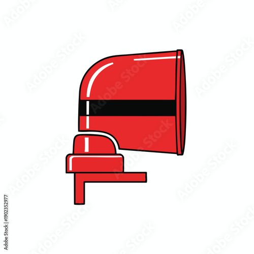 Red Megaphone Illustration