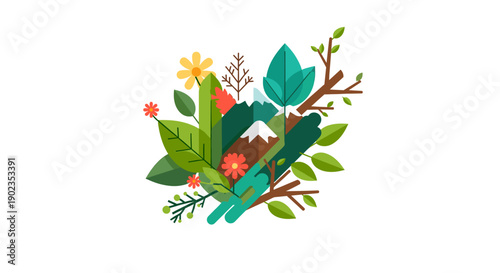 A dynamic group of professionals working together in a modern office setting, ideal for business success imagery.