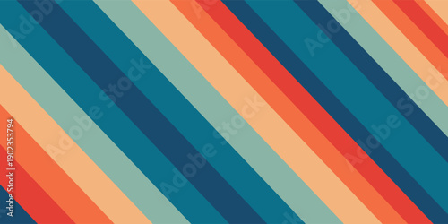 Colorful background with cool 70s colors