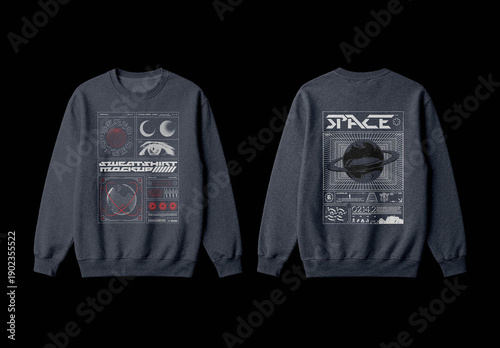 Sweatshirt Front and Back Mockup