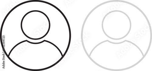 Default avatar profile icon. Gray placeholder. Man and woman