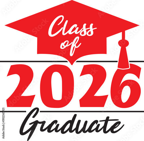 red class of 2026 grad