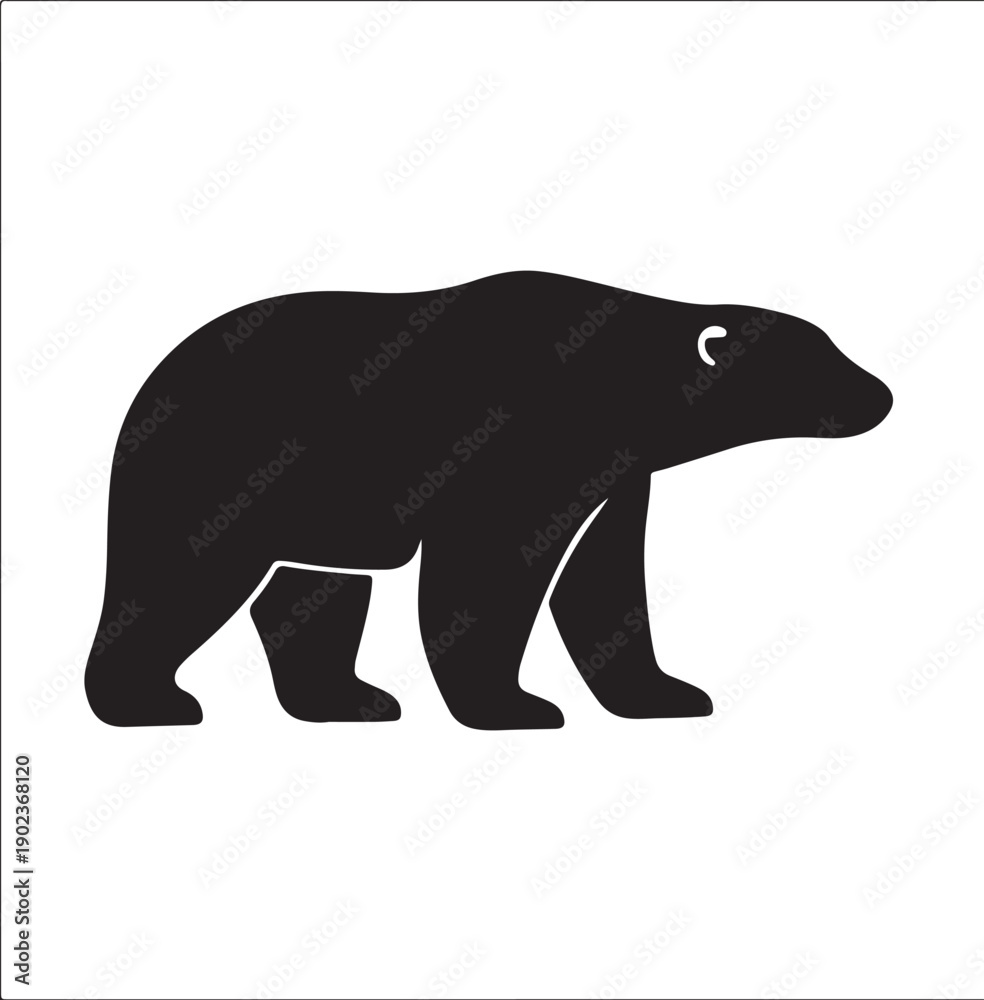 Fototapeta premium vector illustration of a bear