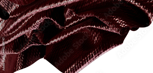 Close-up shot of maroon fab...
