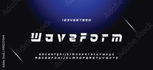 Modern alphabet fonts. Typography, Technology, Lettering, Elegant, Fashion, Designs, Serif fonts, Uppercase. Vector illustration