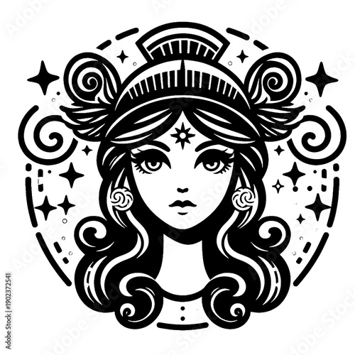 cartoon goddess athena