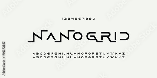 Modern alphabet fonts. Typography, Technology, Lettering, Elegant, Fashion, Designs, Serif fonts, Uppercase. Vector illustration
