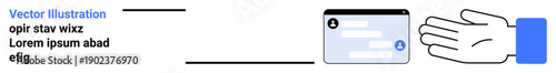 Digital identity, online authentication, cybersecurity, secure data, access approval, technology interaction. User interface design with hand reaching towards a digital dashboard. Digital identity