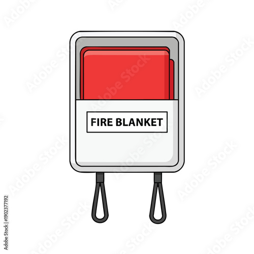 Fire Safety Equipment Blanket in Wall Mounted Holder
