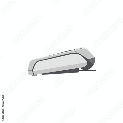 Modern Office Stapler on White Background