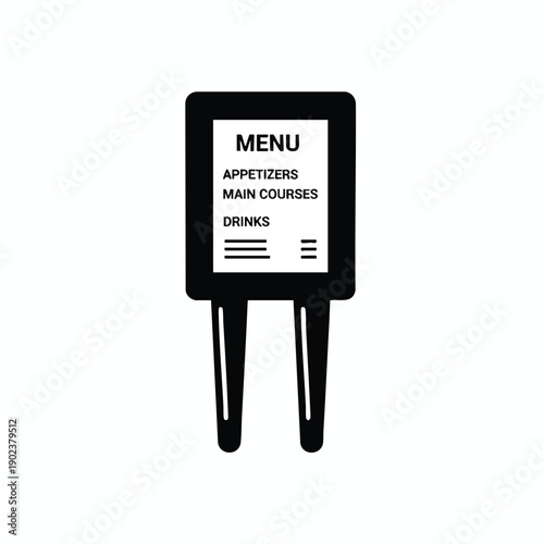 Restaurant Menu Board Illustration