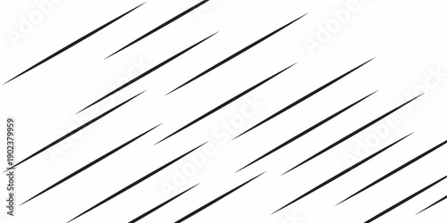 Rows of slanted black slash lines on white background. Rectangular diagonal, oblique lines, strips abstract, geometric pattern background. Digital png illustration. footer modern design