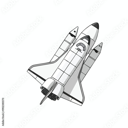 Futuristic Spacecraft Taking Off