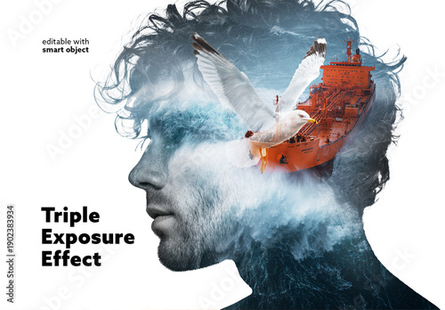 Triple Exposure Photo Effect