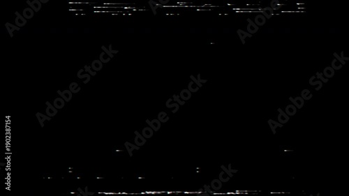 Retro VHS Overlay Loop On Transparent Background