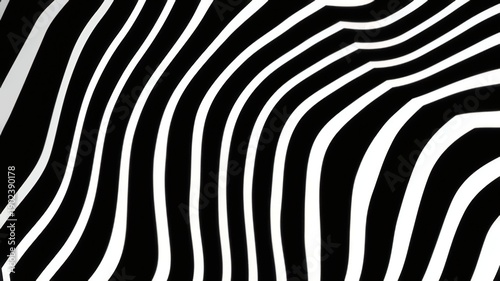 Closeup black and white zebra stripes pattern suitable for backgrounds, print designs, textiles, and wildlifethemed projects. Classic and versatile.