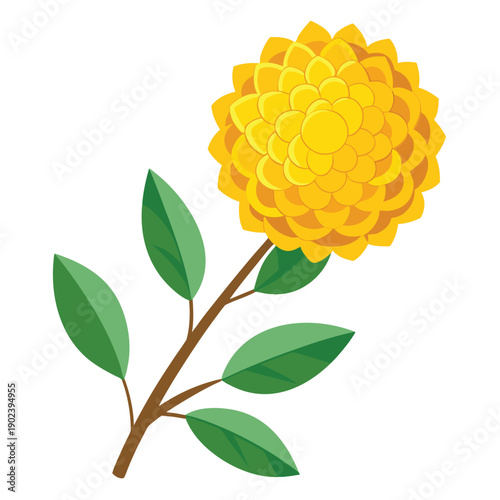 Adobe Illustrator Artwork yellow bell flower