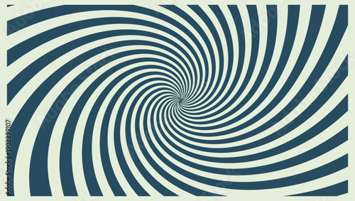 Hypnotic swirl of blue and white lines creating a vortex effect