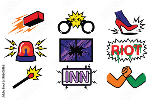Pride Revolution Vector Collection Riot, Rebellion, and Resistance Icons