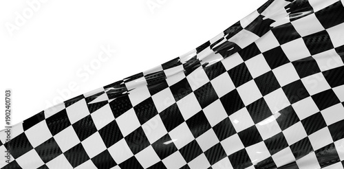 Black and white checkered f...