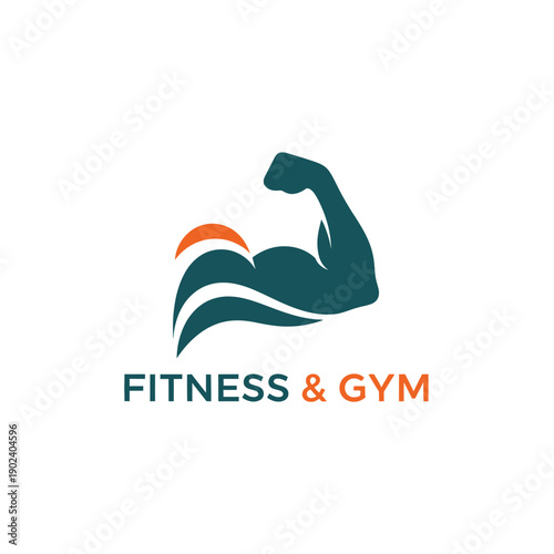 Fitness enthusiast flexing arm in modern gym environment