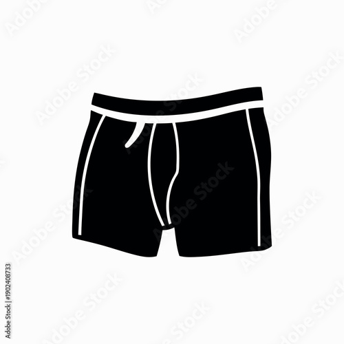 Boxer shorts on white background