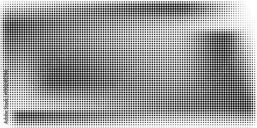 fun beautiful black and white shadow halftones retro pop art funky urban colorful comic book. Dotted halftone gradient texture. Vanishing polka dot background.