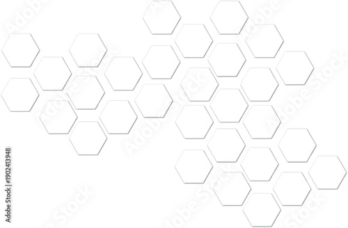 Light Grey Honeycomb Background Abstract Structure Pattern for Engineering and Architectural Concept