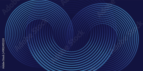 Abstract blue wave background, minimal wave design concept, vector illustration. for banner, banner.